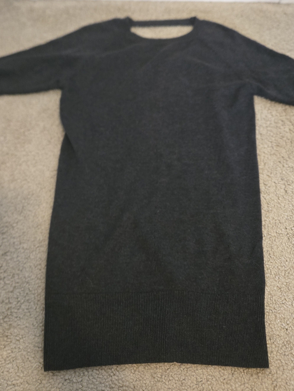 Ralph Lauren Black Crewneck Women's Sweater Dress
